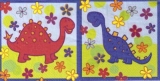 Lustige Dinosaurier & Blumen - Funny Dinosaur & Flowers - Drôle Dinosaur & Fleurs