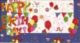 Geburtstag, Luftballons, Party - Happy Birthday, balloons - Anniversaire, ballons
