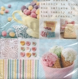 Eis, Süßigkeiten & Muster - Ice cream, candy & pattern - La crème glacée, bonbons & modèle