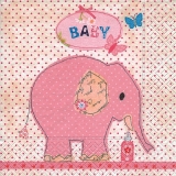 Baby, Mädchen, Elefant & Schmetterlinge - Baby, girl, Elephant & Butterflies - Bébé, fille, Elephant & Papillons