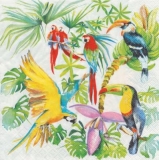 Exotische Vögel, Blumen & Palmen - Exotic birds, flowers & palm trees - Oiseaux exotiques, de fleurs & palmiers