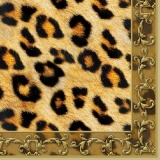 Leopardenfell mir Rahmen - Leopard print with frame - Imprimé léopard avec cadre