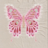 Hübscher Schmetterling rosé - Pretty butterfly pink - Joli papillon rose
