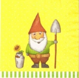 Gartenzwerg, Schaufel, Milchkanne, Sonnenblume - Garden Gnome, shovel, milk churn, sunflower - Garden Gnome, pelle, bidon de lait, tournesol