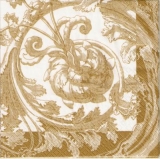 Goldenes, geschwungenes Muster - Golden, curved pattern - Motif  de or, incurvé