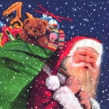 Weihnachtsmann bringt viele Geschenke - Santa Claus brings many presents - Père Noël apporte de nombreux cadeaux