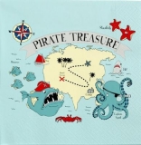 Piraten, Schatz, Schatzinsel, Krake, Hai -Pirates treasure, treasure island, Octopus, Shark - Trésor de pirate, île au trésor, Octopus, Shark