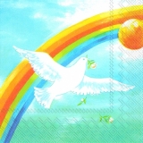 Taube, Regenbogen, Friedenstaube - Dove of peace, rainbow, peace dove - Colombe de la paix, arc en ciel,