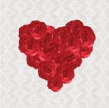 Rosenblütenherz - Rose blossom heart - Coeur de fleurs de roses