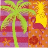Palme, Flamingo, Ananas - Palm tree, Flamingo, Pineapple - Palmier, flamant, ananas