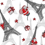 Weihnachtsmänner, Eiffelturm, Weihnachten in Paris - Father Christmas, Eiffel tower, Christmas in Paris - père noël, Tour Eiffel, Noël à Paris