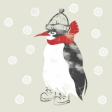Pinguin mit Schal & Mütze - Penguin with scarf & cap - Pingouin avec lécharpe & le bonnet