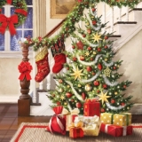 Geschenke am Weihnachtsbaum - Presents at the christmas tree - Cadeaux à larbre de Noël