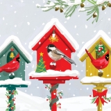 Vogelhäuschen für den Winter - Birdhouses for the Winter - Maisonnettes doiseau pour lhiver