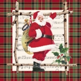 Weihnachstmann, Noten, Weihnachtslied - Santa Claus, musical, christmas carol - Père Noël, chant de Noël, musical, chanson de Noël