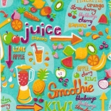 Früchte, Obst, Saft, leckeren Smoothie - Fruits, fruit-juice, delicious smoothie - Fruits, fruit-jus, smoothie délicieux