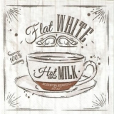 Espresso & Milk - Flat White, 100%. 120ml Hot Milk, 60ml Espresso - Lait & expresso