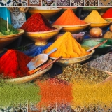 Marokko, Basar, Gewürze & Kräuter - Morocco, Bazaar, Spices & Herbs - Maroc, Bazaar, épices et fines herbes