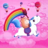 Im Zauberland mit Regenbogen & Heißluftballons - In magicland with rainbow & hot air balloons - Dans le pays de magie avec la courbe de pluie & les montgolfières