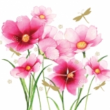 Libellen an rosa Blüten - Dragonflies on pink flowers - Libellules aux fleurs roses