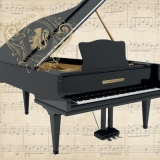Noten,Piano, Konzert ... - Music notes, piano, concerto ... - Notes de musique, piano, concerto...