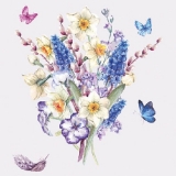 Schmetterlinge, Feder & zarte Blumen - Butterflies, Feather & delicate flowers - Papillons, Plume et fleurs délicates