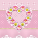 Hübsches Gänseblümchenherz - Pretty Daisy heart - Coeur de pâquerette joli