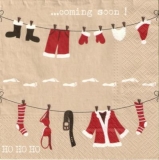 Weihnachtsmanns Wäscheleine - Santa Claus clothesline - Corde à linge de Père Noël