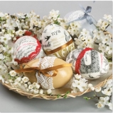 Decoupage Ostereier, Easter eggs, Oeufs de Pâques