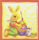 Hase bemalt Ostereier - Bunny painting Easter eggs - Lapin peint des œufs de Pâques