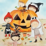 Kinder an Halloween - children at Halloween - Enfants à lHalloween