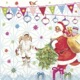 Weihnachtsmann, Engel & Rotkehlchen - Santa Claus, Angel & Robin - Père Noël, les anges et les rouges-gorges