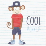 Cooler Affe - Hello cool Monkey - Singe bonjour calme