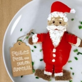 Weihnachtsmann zum essen, Frohes Fest und guten Appetit - Santa Claus to eat, happy celebration and good appetite -Père Noël à manger, bonne fête et bon appétit