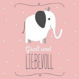 Elefant & Maus, rosa - Groß und Liebevoll - Elephant & Mouse, pink - Large and Loving - Eléphant et souris, rose - Au maximum et Affectueusement