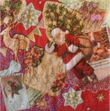 Weihnachtscollage mit Weihnachtsmann - Christmas collage with Santa Claus - Collage de Noël avec le père Noël