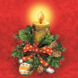 Weihnachtsdeko mit Kerzenlicht - Christmas decoration with candlelight - Décoration de Noël à la lueur des bougies
