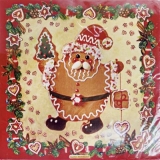 Weihnachtsmann und Engel aus Lebkuchen - Santa and angel from gingerbread - Père Noël et ange de pain dépice