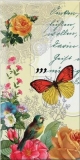 Wunderschöne Blumen, Vogel & Schmetterling - Beautiful flowers, bird & butterfly - Belles fleurs, oiseau et papillon