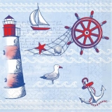 Leuchtturm, Anker, Möwe, Segelboot.... - Lighthouse, anchor, seagull, sailboat .... - Phare, ancre, mouette, voilier ....