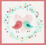 Vögel, Herz, verliebtes Vogelpaar - Birds, heart, bird couple in love - Oiseaux, coeur, oiseau couple amoureux
