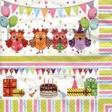 Eulen feiern eine Party - Owls are celebrating a party - Chouettes célèbrent une fête