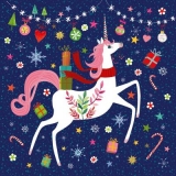 ein Einhorn bringt Geschenke - a unicorn brings gifts - une licorne apporte des cadeaux