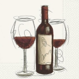 Rotweinflasche & Rotweingläser - Red wine bottle & red wine glasses - Bouteille de vin rouge et verres à vin rouge