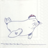 Seehund & Möwe - Seal & seagull - Phoque et mouette