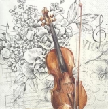 Violine mit schönen Blumen - Violin with beautiful flowers - Violon avec de belles fleurs