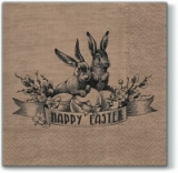 Vintage Osterserviette - Vintage Easter napkin - Serviette de Pâques Vintage