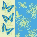 Schmetterlinge blau