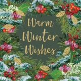 Winterkranz & Wintergrüsse - Winter wreath & winter greetings - Couronne d hiver et salutations d hiver