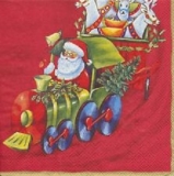 Der Weihnachtsmannzug kommt - Santa Express red - Le train dhomme de Noël vient